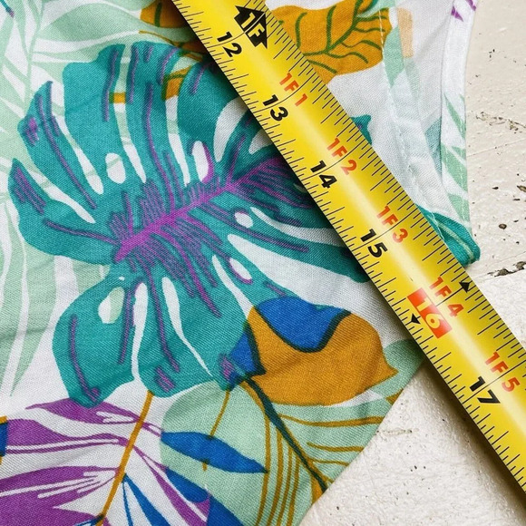 Goa Beachwear by Japna Beach Dress Womens Medium Tropical Swim Cover Up Floral - Picture 5 of 10